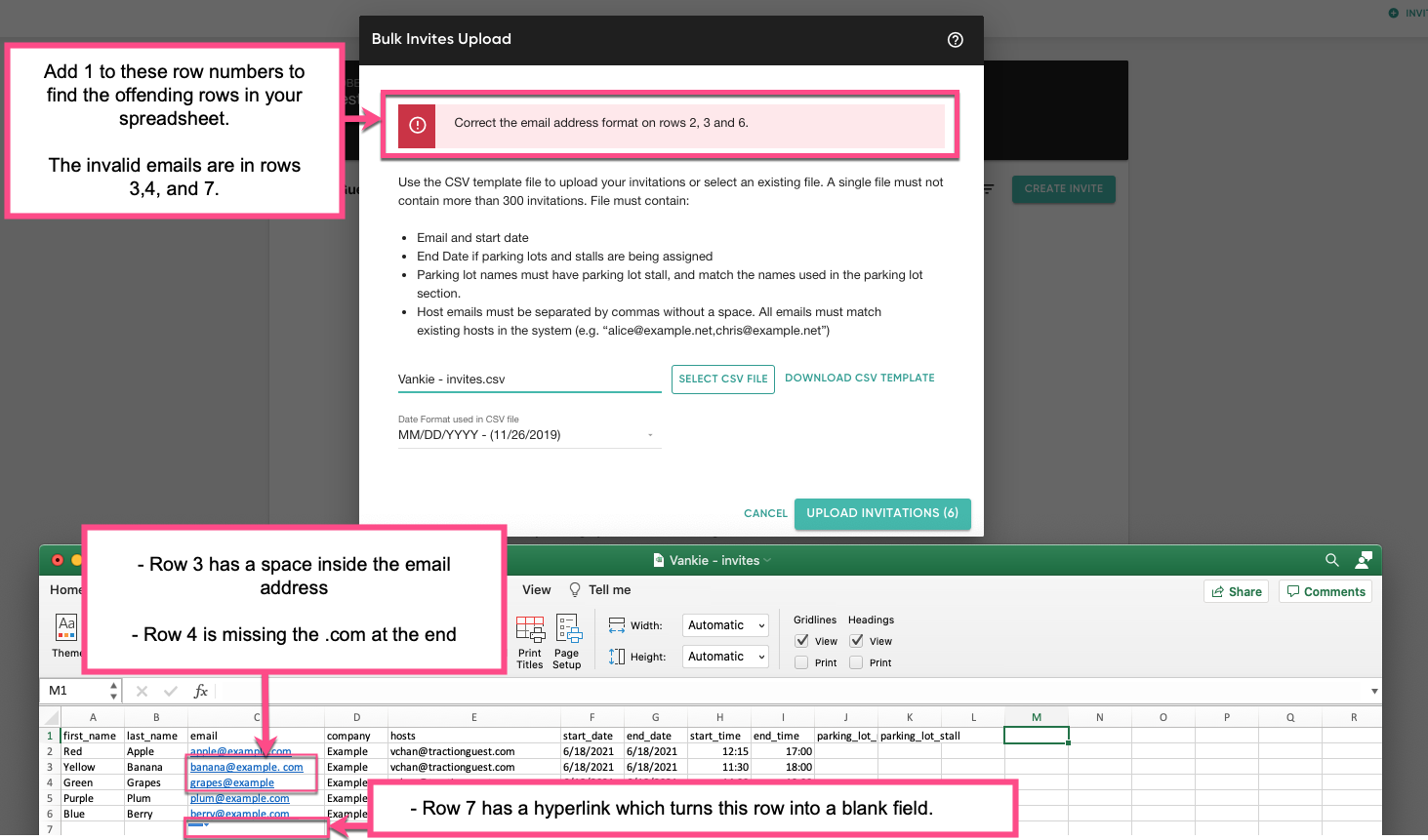 Why Am I Unable to Upload My Invite CSV? | Visitor Management