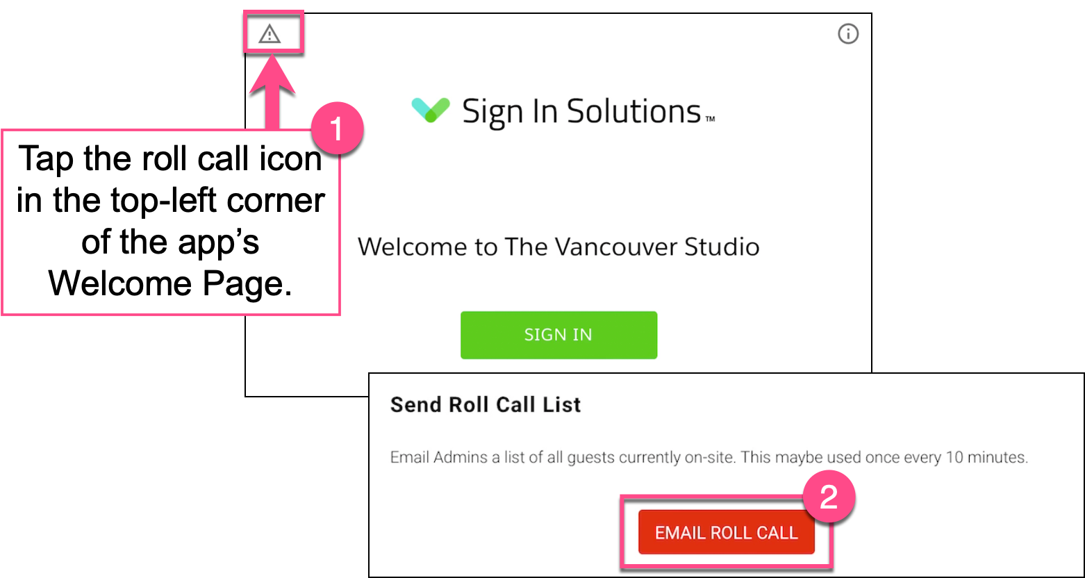 How do I Email a Roll Call List to Designated Individuals? | Visitor ...