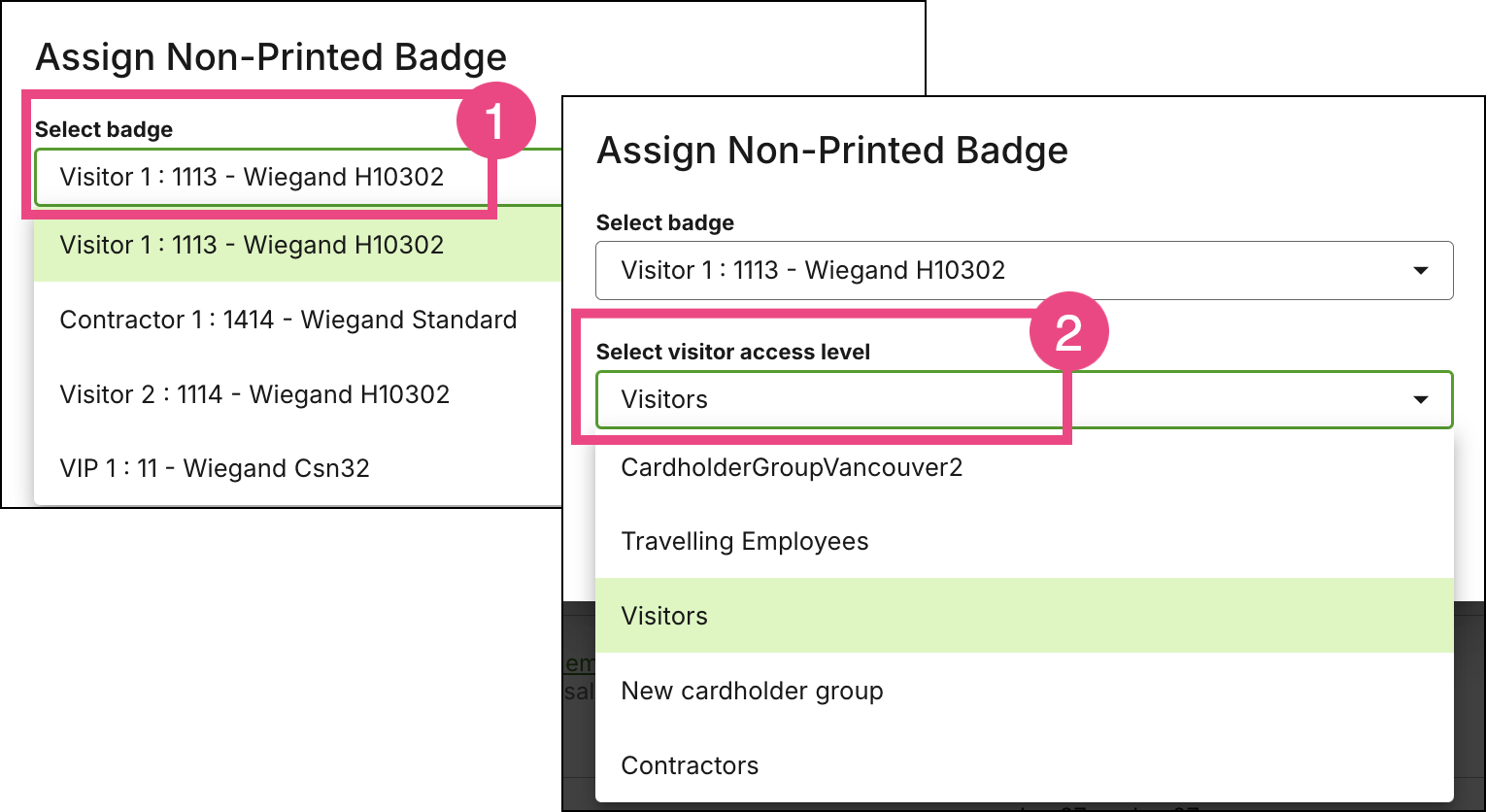 How do I provision/de-provision badges using an access control ...